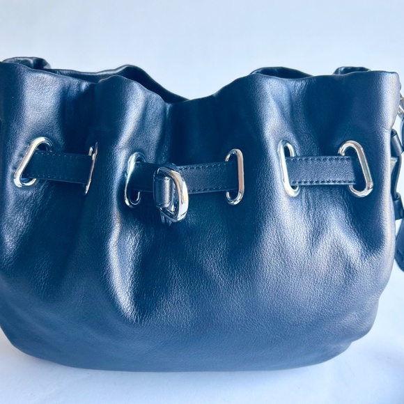 Cole Haan Black Genuine Leather Shoulder Bag - Picture 12 of 12